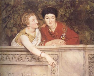 Alma-Tadema, Sir Lawrence Gallo-Roman Women (mk23) Germany oil painting art